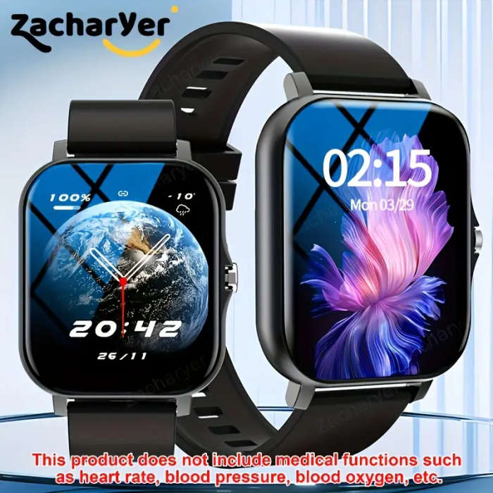 The smartwatch is a full touch screen multi-function smart sports watch that can answer and make calls