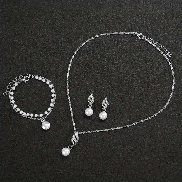 5-piece set of women's fashionable Korean style simple quartz watches