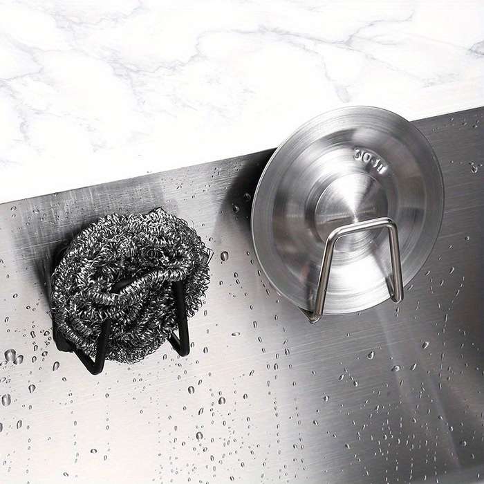 2-piece kitchen stainless steel sponge holder