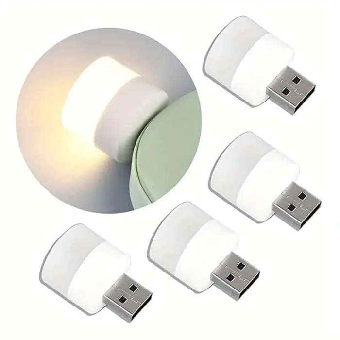 10-Pack Mini USB LED Night Lights