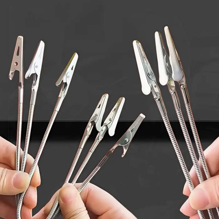 1 piece multi-purpose double-ended alligator clip bracket