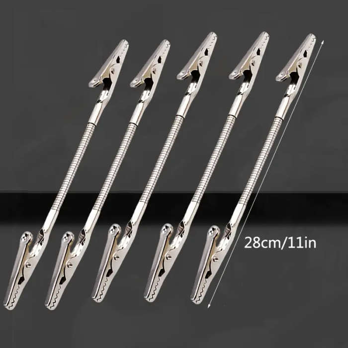 1 piece multi-purpose double-ended alligator clip bracket