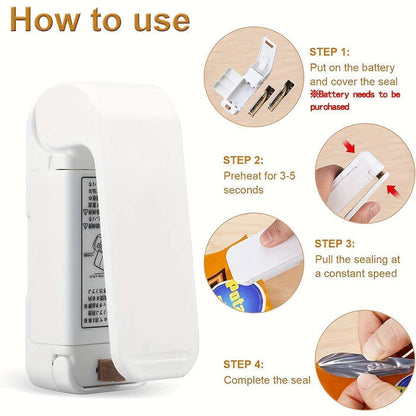 Compact portable snack sealing machine