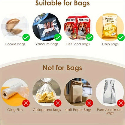 Compact portable snack sealing machine