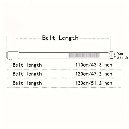 Men's automatic buckle belt black 130 cm