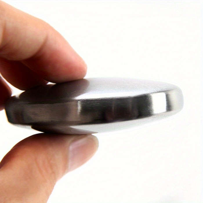 Stainless steel oval soap bar for removing hand odor and garlic odor