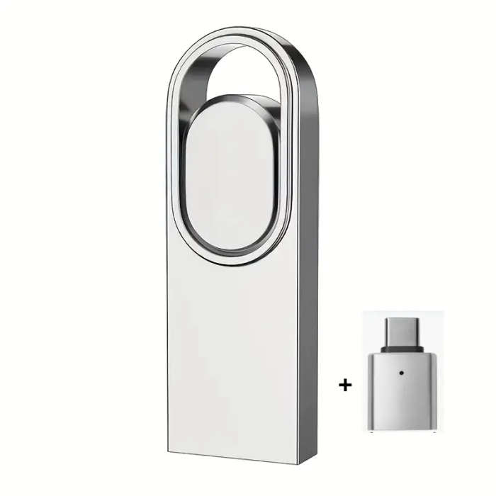 4GB USB flash drive and USB-C adapter