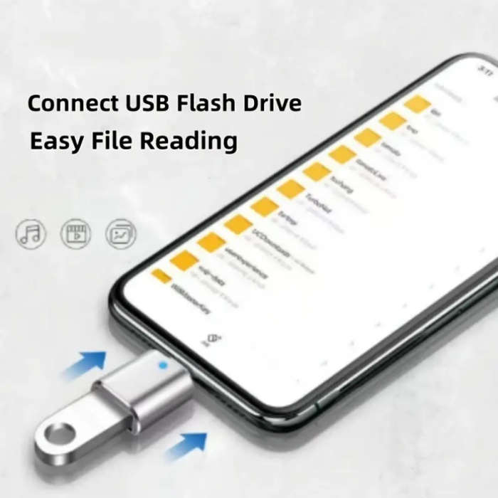 4GB USB flash drive and USB-C adapter
