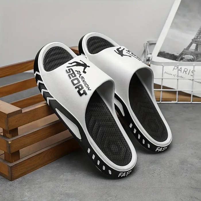 Men's Fashion Slippers Black 40-41