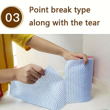 50 pieces/roll thick dishwashing cleaning wipes