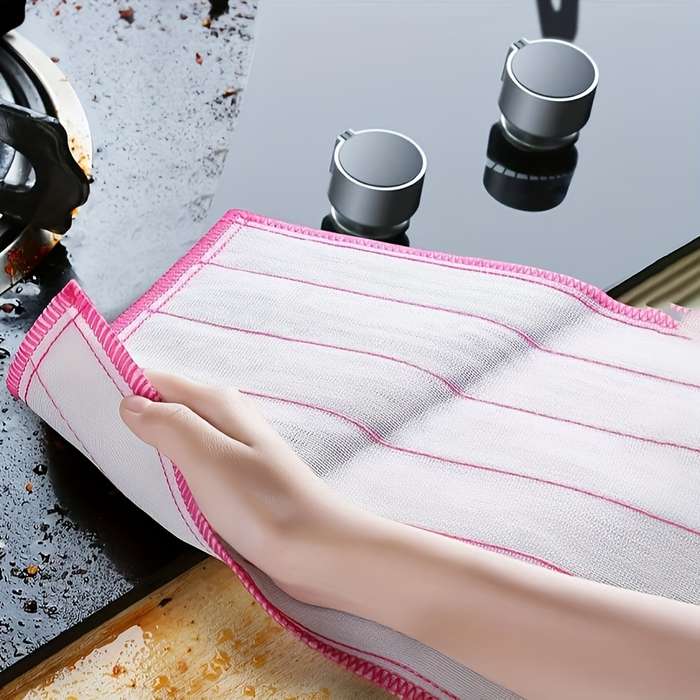 2pcs super absorbent microfiber dish cloth