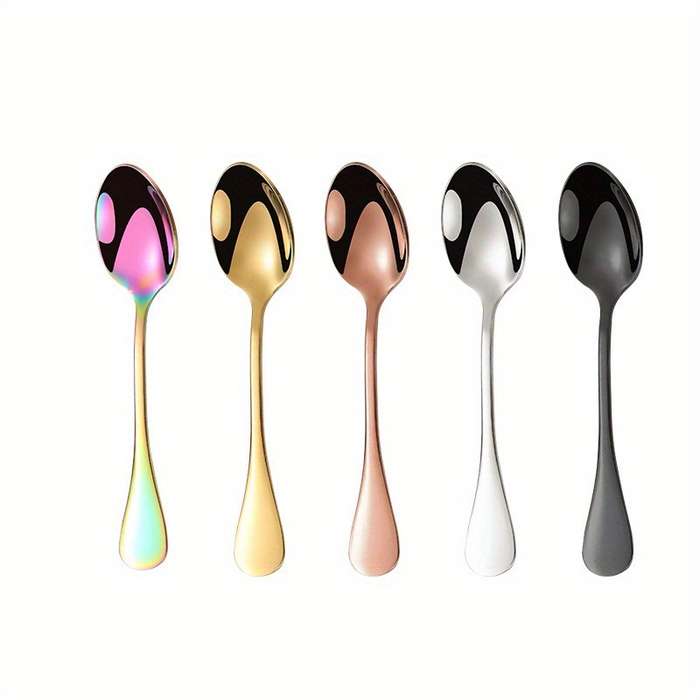 Stainless steel mini spoon creative dessert stirring coffee spoon kitchen seasoning spoon