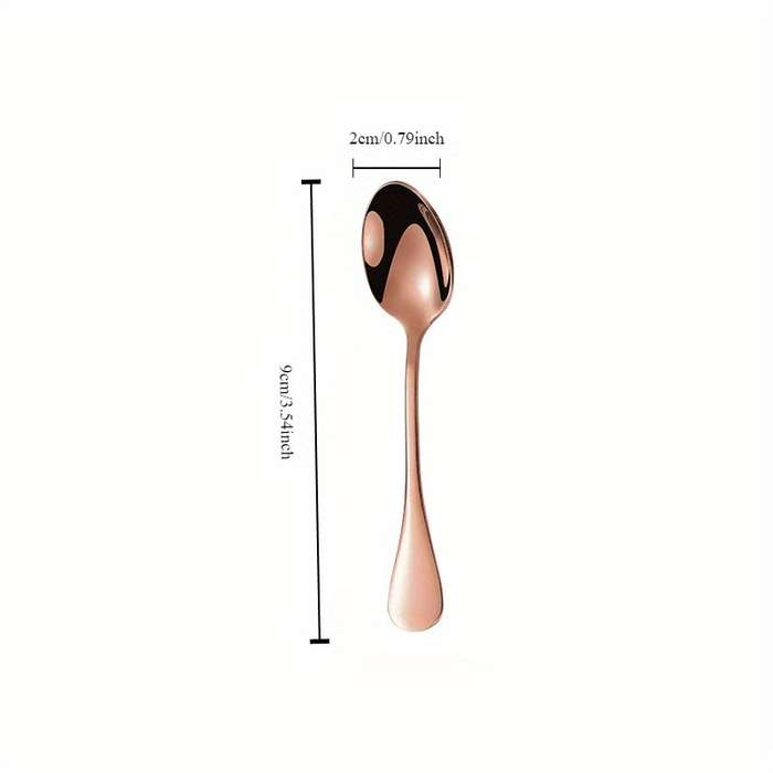 Stainless steel mini spoon creative dessert stirring coffee spoon kitchen seasoning spoon
