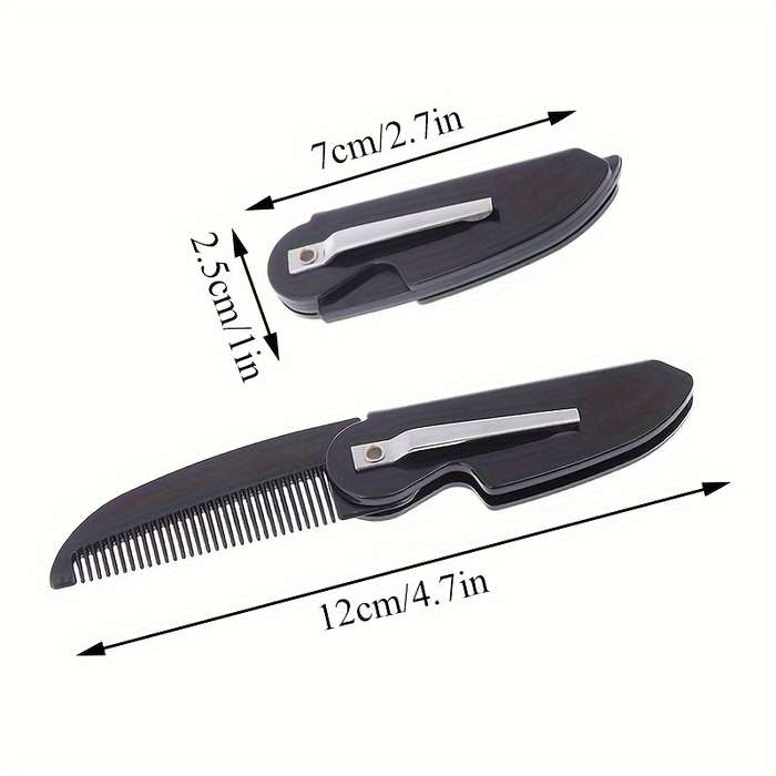 1 portable folding knife comb