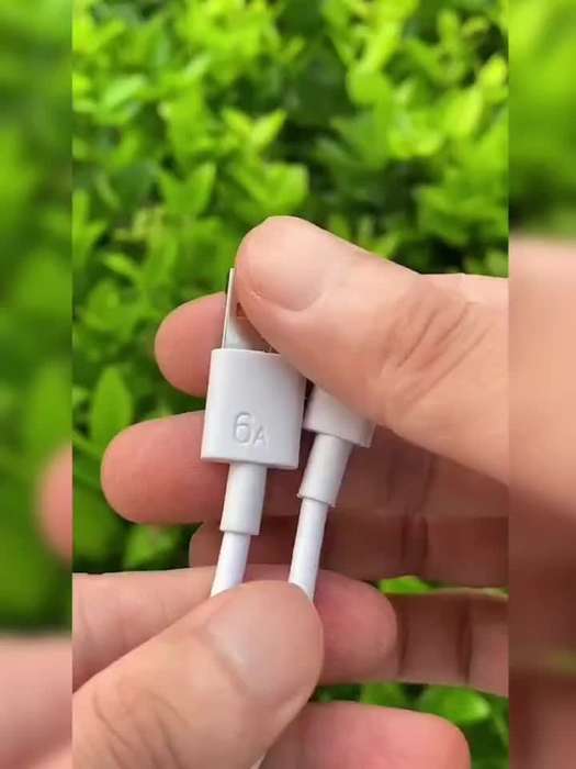 1 Type-C Data Cable 100cm Round PVC USB Charging Matte Finish 6A Fast Charging 36V >80