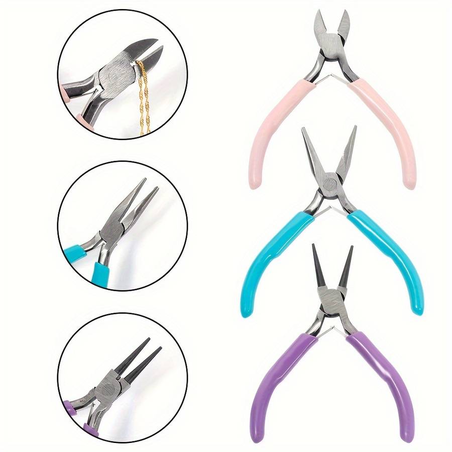 Stainless Steel Jewelry Making Pliers Set -