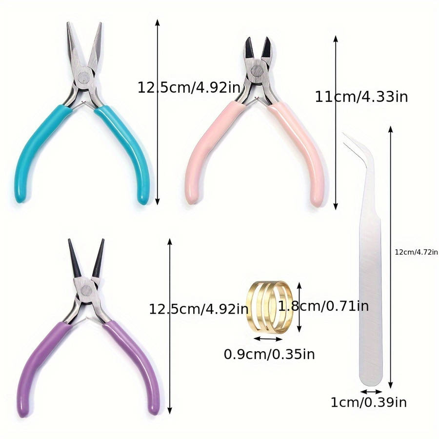 Stainless Steel Jewelry Making Pliers Set -