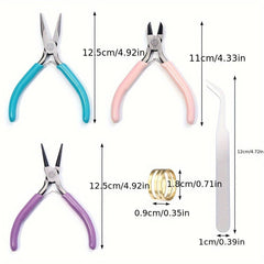 Stainless Steel Jewelry Making Pliers Set -