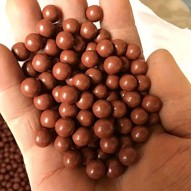 100 9mm brown clay slingshot marbles