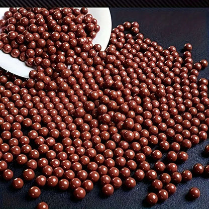 100 9mm brown clay slingshot marbles