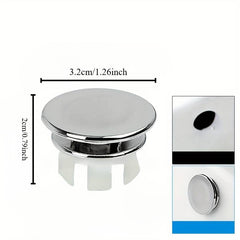 2-piece double ring sink overflow cover