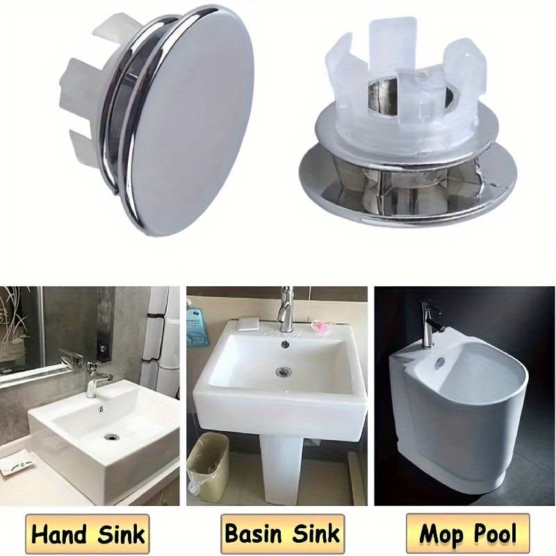 2-piece double ring sink overflow cover