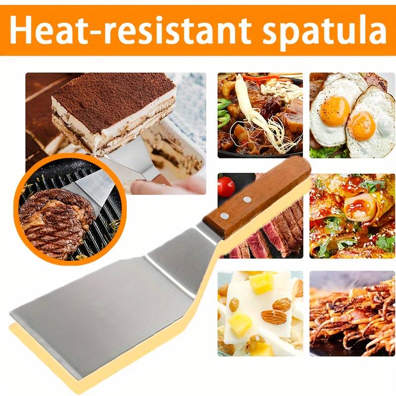 1-piece heat-resistant stainless steel spatula set