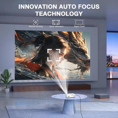 Portable mini projector with LED light