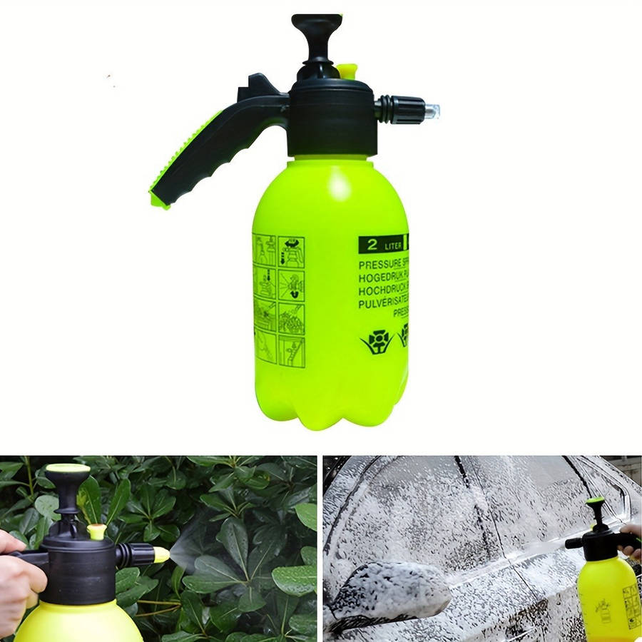 Adjustable nozzle pressure spray bottle