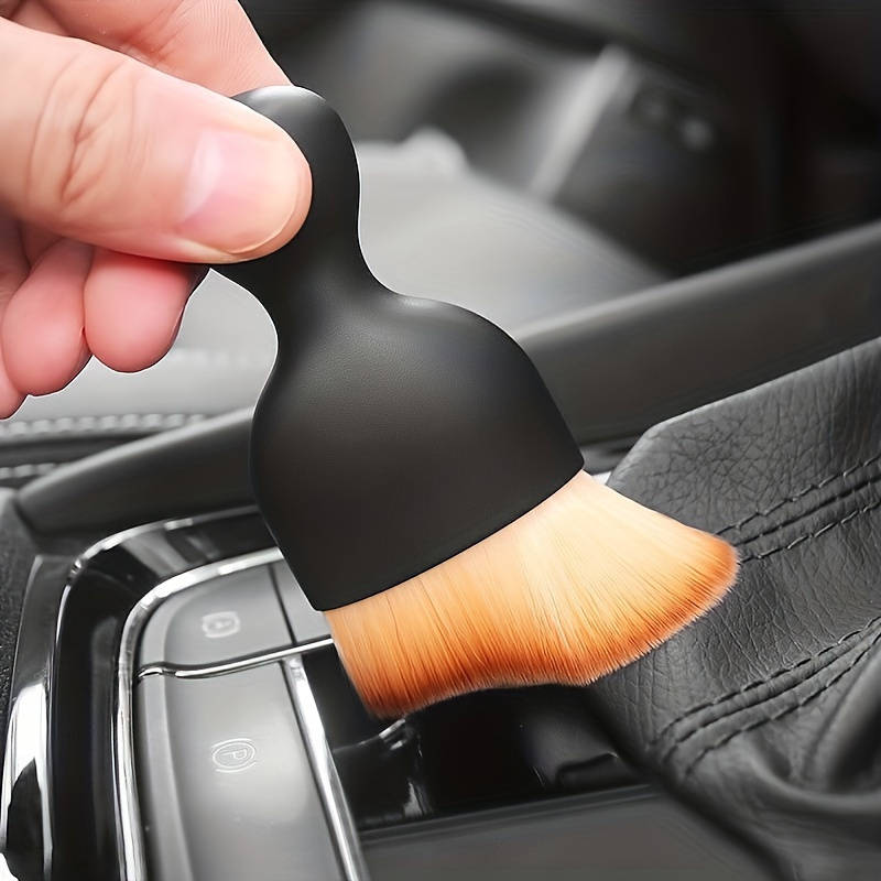Multi-Purpose Detail Brush - Soft, Non-Slip Handle for Interior and Vent Cleaning, Durable Car and Home Dusting Tool, Crevice Dusting, House, Cleaning Air Conditioner