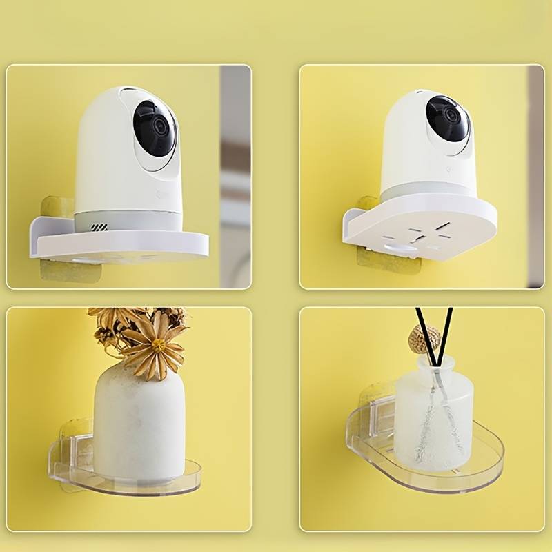 Wall mounted floating shelves for living room storage