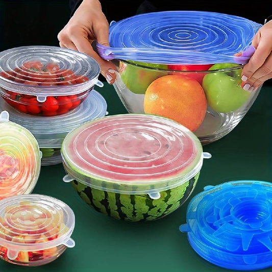 6 silicone elastic covers