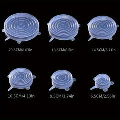 6 silicone elastic covers
