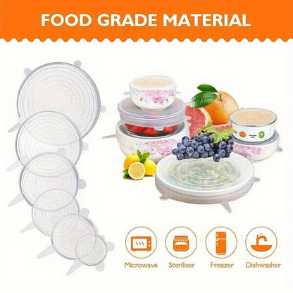 6 silicone elastic covers