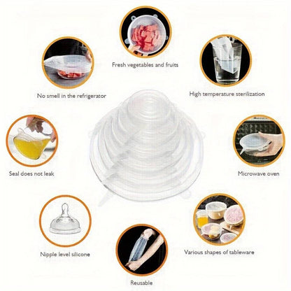 6 silicone elastic covers