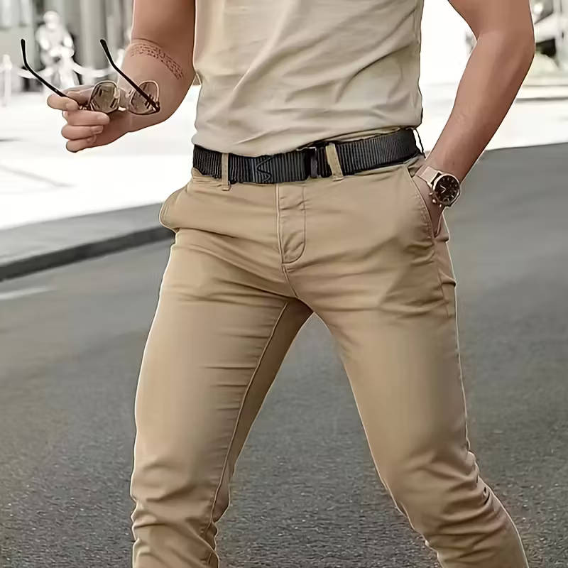 Durable men's canvas belt