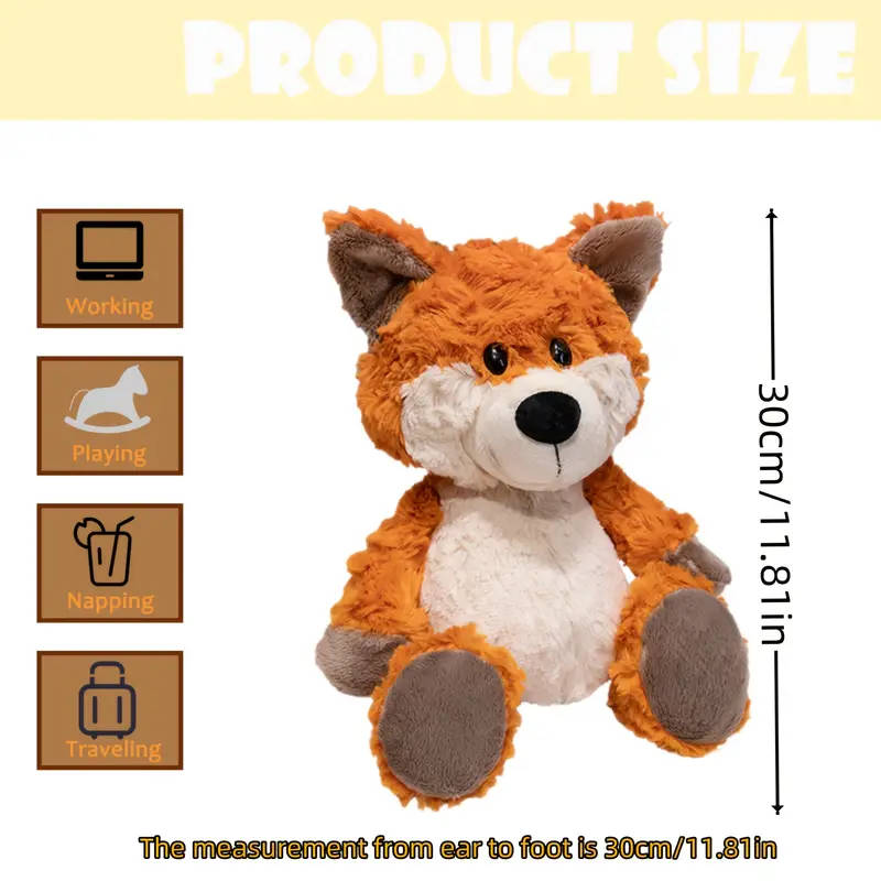 Cute red fox plush toy