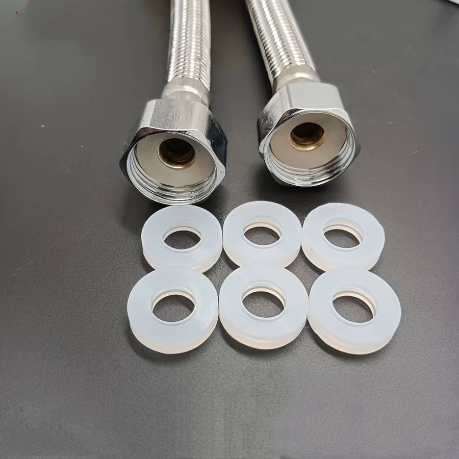 10pcs household pipe fittings white silicone sealing leak-proof gasket