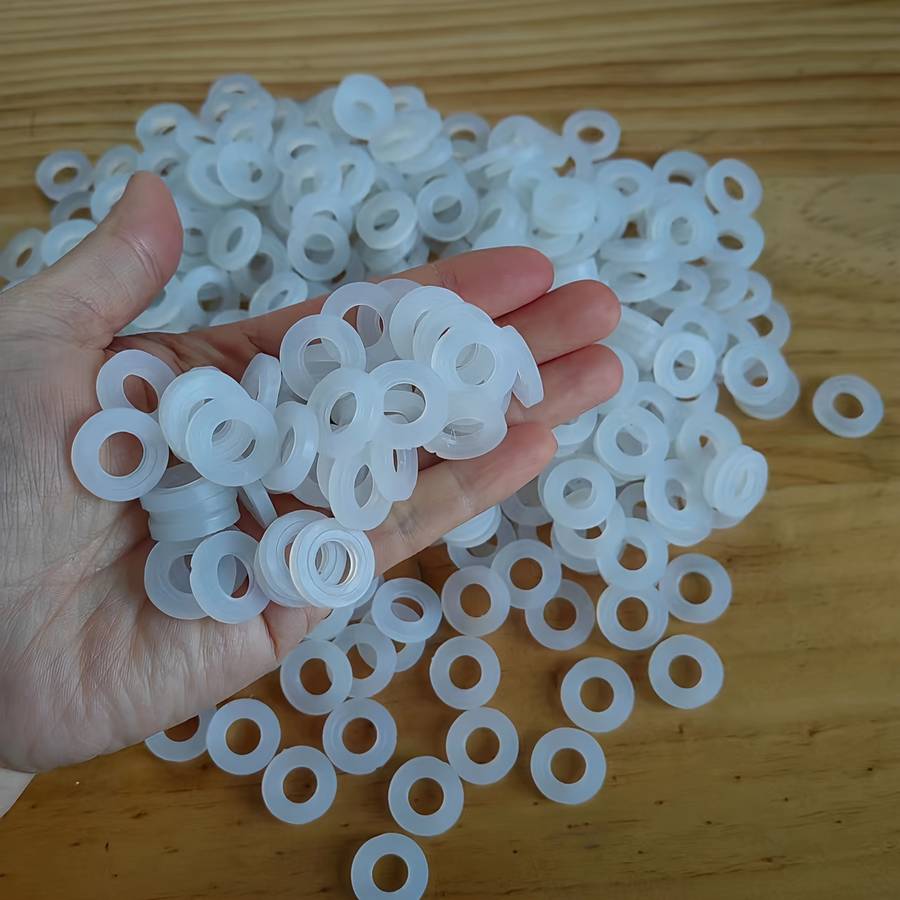 10pcs household pipe fittings white silicone sealing leak-proof gasket