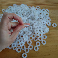 10pcs household pipe fittings white silicone sealing leak-proof gasket