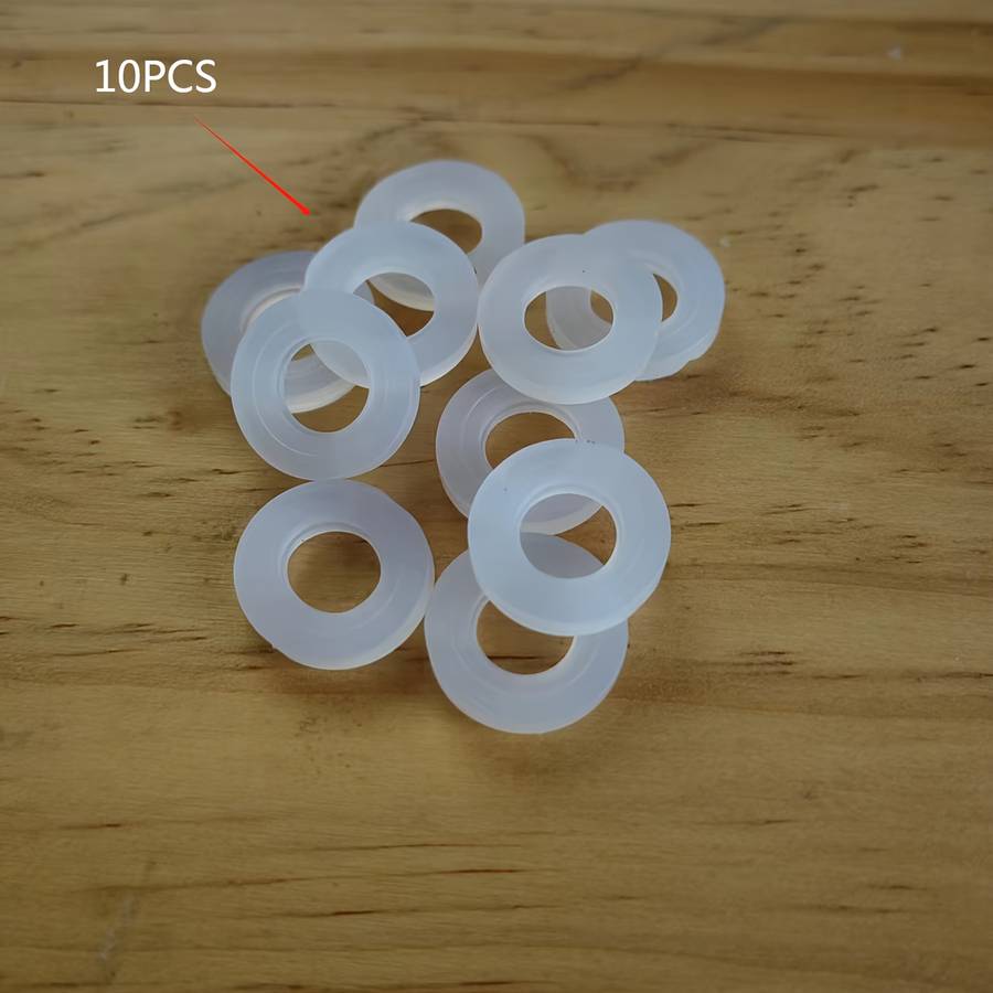 10pcs household pipe fittings white silicone sealing leak-proof gasket