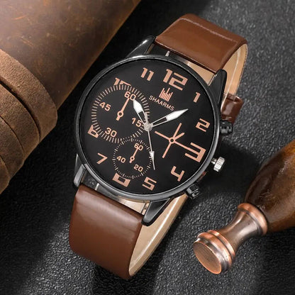 5-piece quartz watch and bracelet set