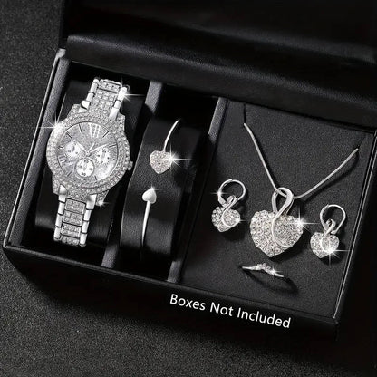 6-piece stylish quartz watch set