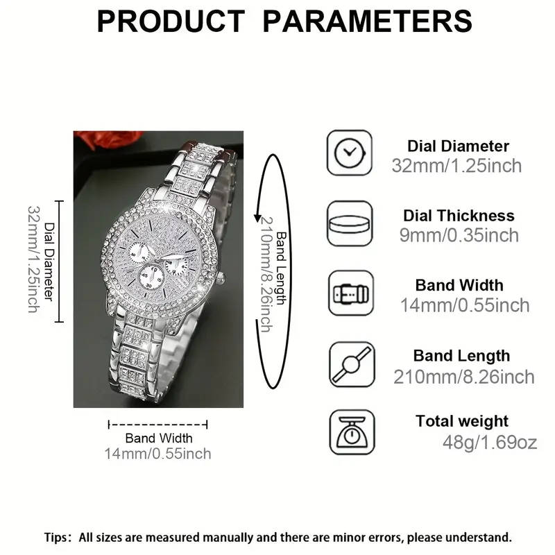 6-piece stylish quartz watch set