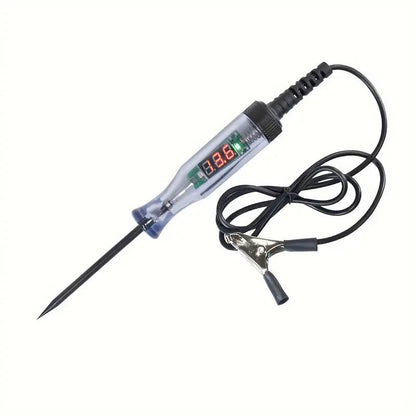 1 Pack Automotive Diagnostic Tester with Digital Display Long Probe DC Voltage Tester for Cars Trucks