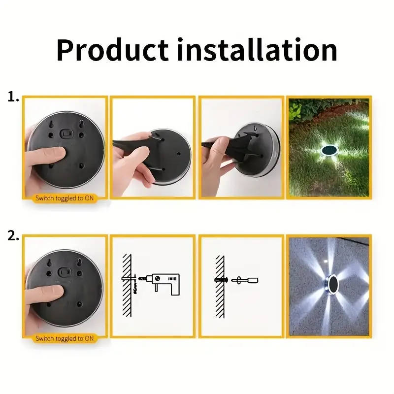 1 x LED Solar Floor and Wall Light