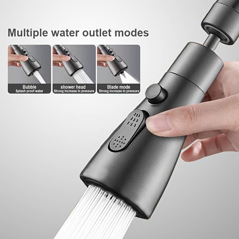 1 set of upgraded 360-degree rotating universal kitchen faucet heads