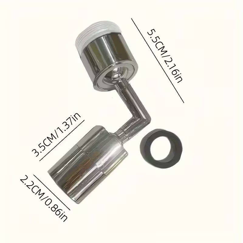 1 piece chrome faucet sink 720 degree rotatable