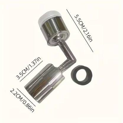 1 piece chrome faucet sink 720 degree rotatable