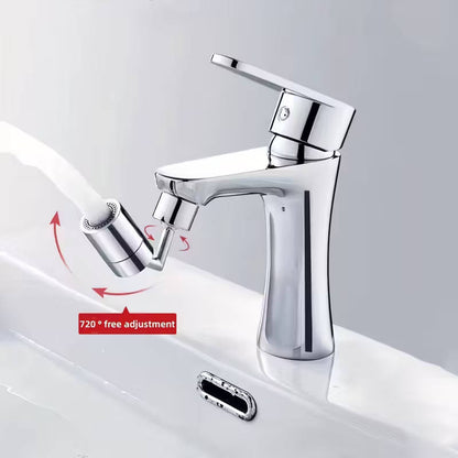 1 piece chrome faucet sink 720 degree rotatable